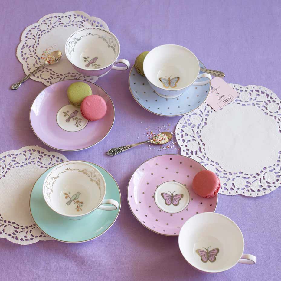 Bombay Duck Miss Darcy (Miss Bennett) Lot de 2 tasses Expresso et soucoupes